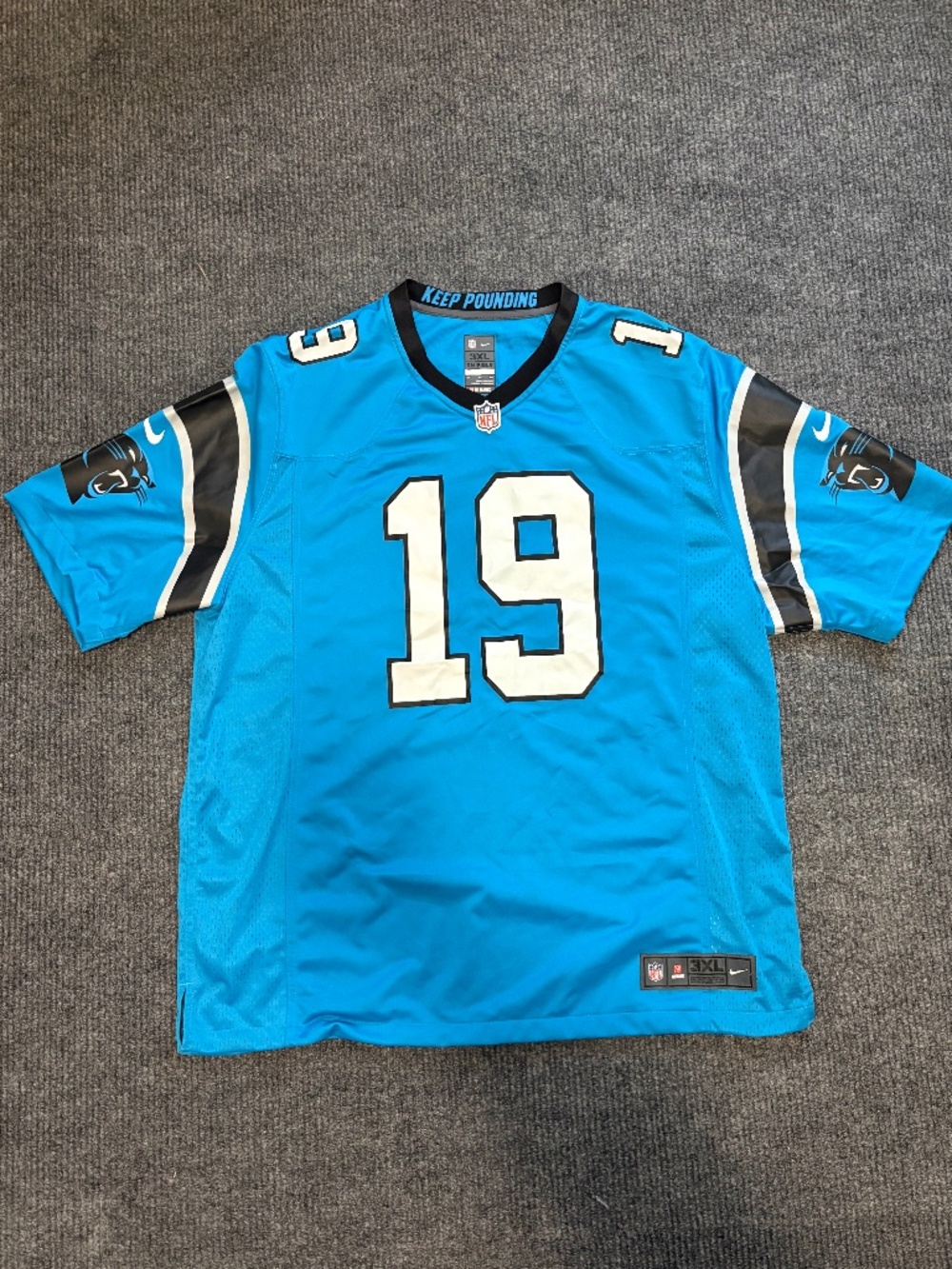 Men's Carolina Panthers Adam Thielen Nike Blue Alternate Game Jersey